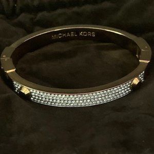 Michael Kor Asta Pave Hinge Gold Bracelet